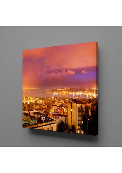 Şehir Manzarası Kanvas Tablo 90X90CM