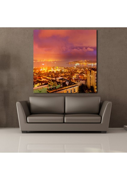 Şehir Manzarası Kanvas Tablo 90X90CM fiyatları