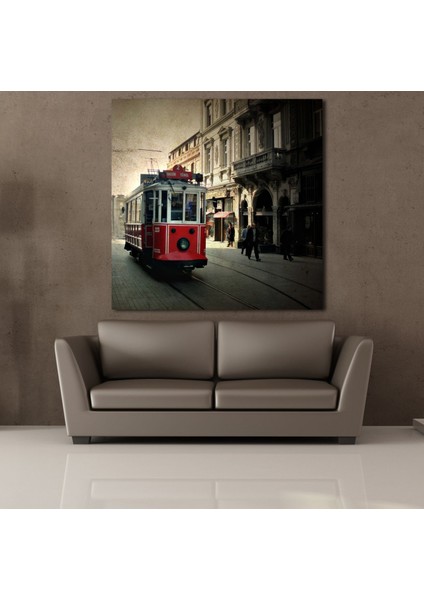 Tramvay Kanvas Tablo 80X80CM fiyatları