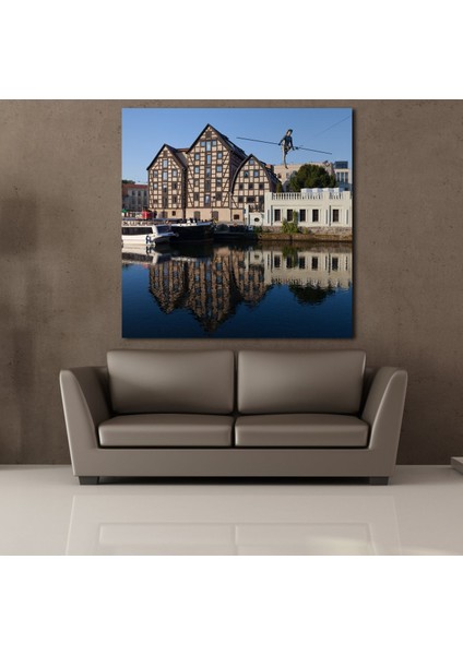 Deniz Kenarı Manzarası Kanvas Tablo 80X80CM