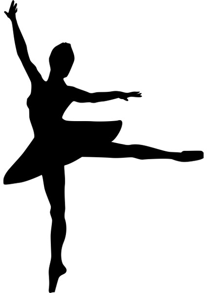 Balerin Kız Folyo Sticker 160CM Uzunluk