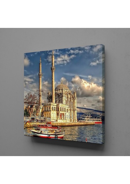 Köprü Cami Kanvas Tablo 150X150CM