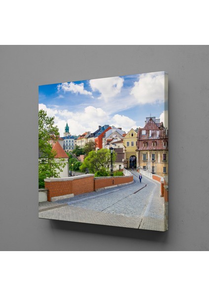 Lehçe Evleri Kanvas Tablo 150X150CM