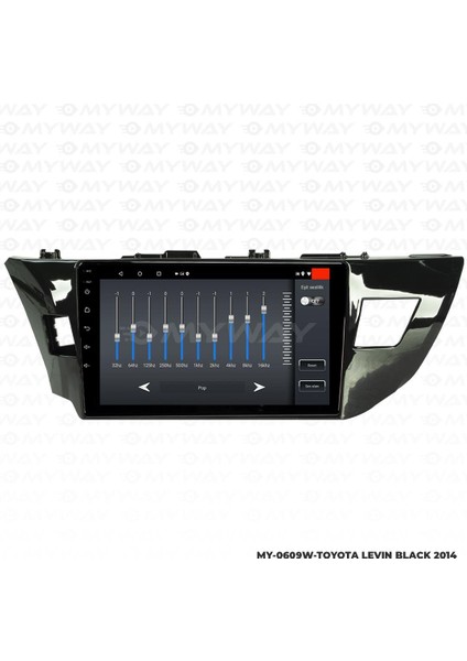 Toyota Levin Black Android 12 Multimedya Carplay 2gb RAM+32GB HDD Navigasyon Ekran
