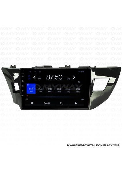 Toyota Levin Black Android 12 Multimedya Carplay 2gb RAM+32GB HDD Navigasyon Ekran