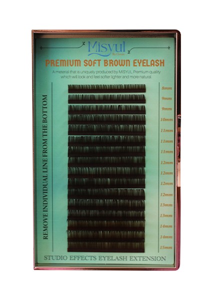 Doğal Ipek Kirpik (Brown Mix Natural Eyelash) 0.07C