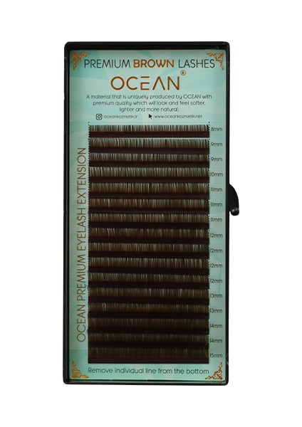 Doğal Ipek Kirpik (Brown Mix Natural Eyelash) 0.07C