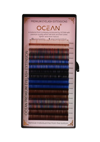 Doğal Ipek Kirpik (Color Mix Natural Eyelash) 0.07C