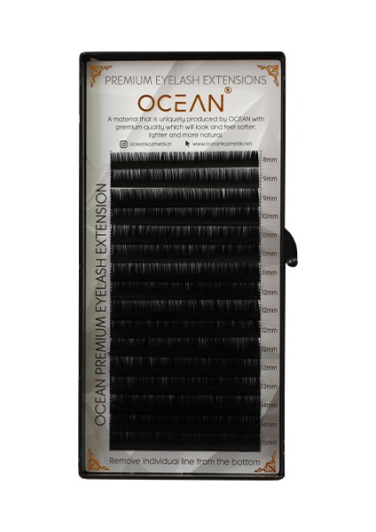 Doğal Ipek Kirpik (Black Mix Natural Eyelash) 0.05C