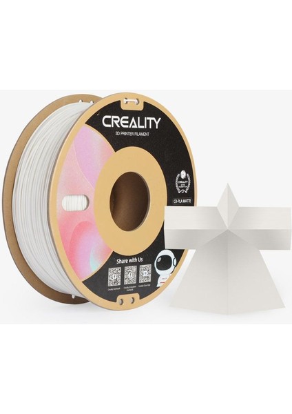 Cr-Pla Matte Filament Beyaz 1.75MM 1kg - Gypsum White Standart