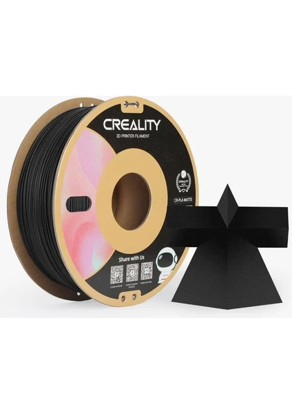 Cr-Pla Matte Filament Siyah 1.75MM 1kg Standart