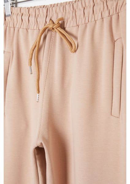 Kız Çocuk Krem Beli Lastikli Fermuarlı Cep Eşofman Altı 16271 fiyatları