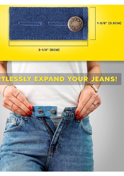 Akay Outlet Pantolon Etek Kot Bel Genişletici Kemer Düğmesi 1 Adet