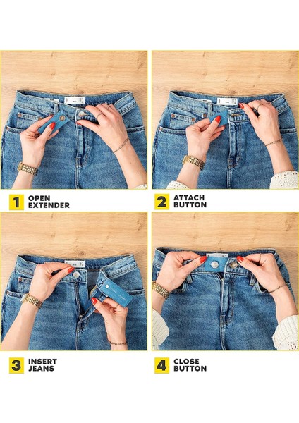 Akay Outlet Pantolon Etek Kot Bel Genişletici Kemer Düğmesi 1 Adet fırsatları