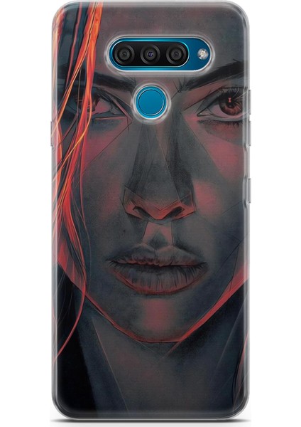 Lg Q60 Uyumlu Kılıf Hd Baskılı Kılıf - Scarlet