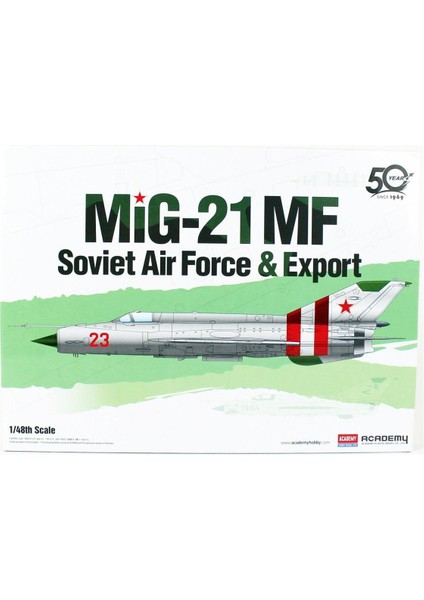 12311 1/48 Sovyet Hava Kuvvetleri Mig-21 Savaş Uçağı Demonte Plastik Maketi
