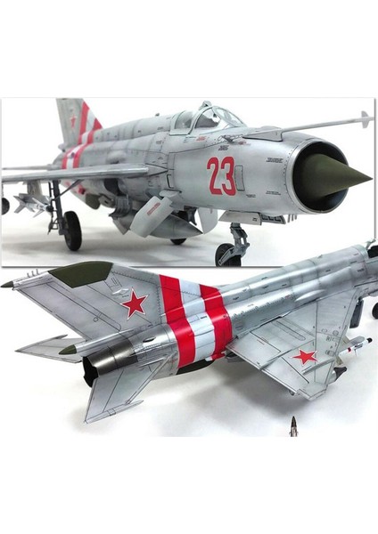 12311 1/48 Sovyet Hava Kuvvetleri Mig-21 Savaş Uçağı Demonte Plastik Maketi fırsatları