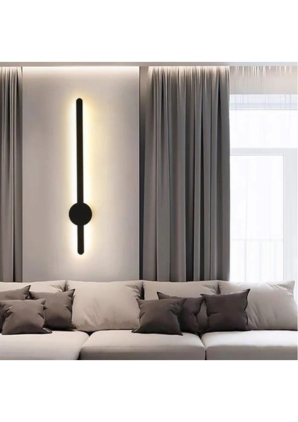 56 Cm, 10 Watt Günışığı Ledli Dekoratif Iç Mekan Duvar Apliği, LED Armatür, Flüt Aplik, Duvar Apliği