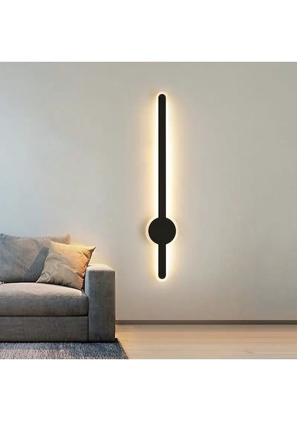 56 Cm, 10 Watt Günışığı Ledli Dekoratif Iç Mekan Duvar Apliği, LED Armatür, Flüt Aplik, Duvar Apliği
