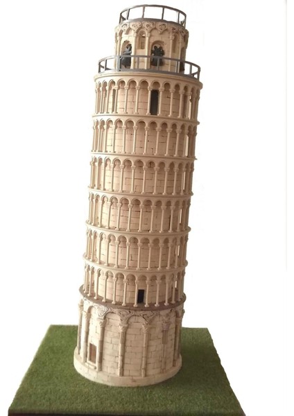 Domenech 3653 Italya Pisa Kulesi, 36X28X8 Cm. Demonte Taş Maketi