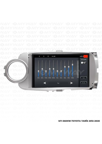 Toyota Yaris Android 12 Multimedya Carplay 2gb RAM+32GB HDD 2012-2020 Navigasyon Ekran
