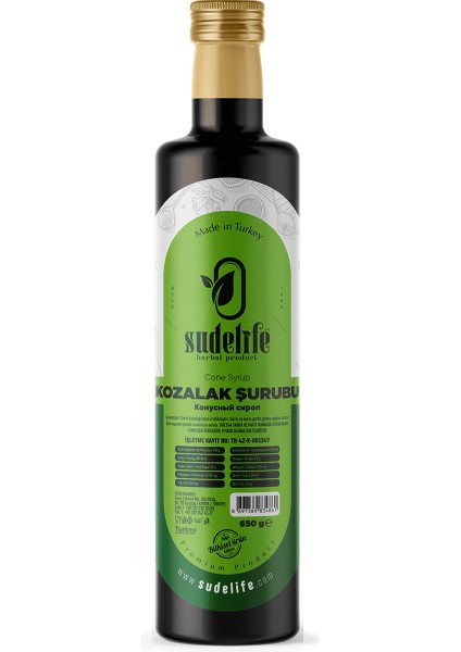 Sudelife Kozalak Şurubu 650G