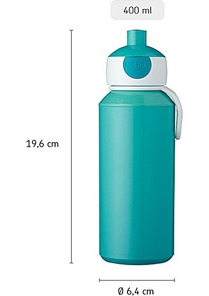 Drinking Bottle Pop Up Campus Içecek Şişesi 400 ml - Red