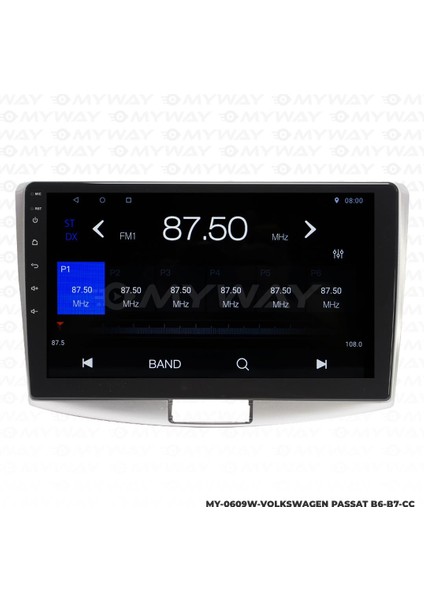 Volkswagen Passat B7 Android 12 Multimedya Carplay 2gb RAM+32GB HDD Navigasyon Ekran