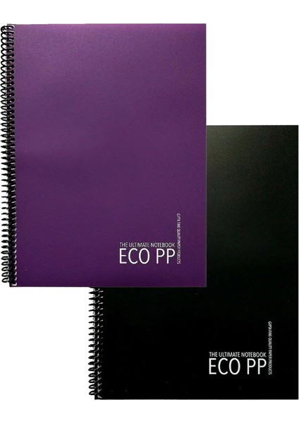 Eco Pp A4 80 Yaprak Kareli ve Çizgili Defter Seti