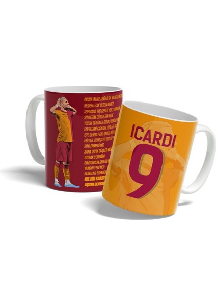 Icardi Aşkın Olayım Şarkı Sözlü Baskılı Kupa Bardak