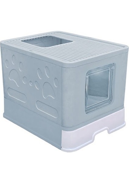 Çekmeceli Üstten Elekli Kapalı Kedi Tuvaleti