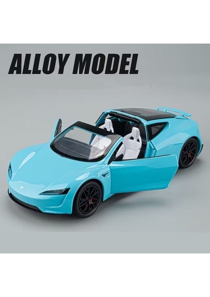 Roadster 1:24 Birebir Işıklı Maket Bebe Mavisi