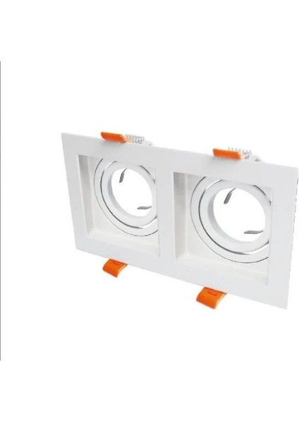 CT-5237 Pars 2'li Beyaz Spot (Boş Kasa) Cata