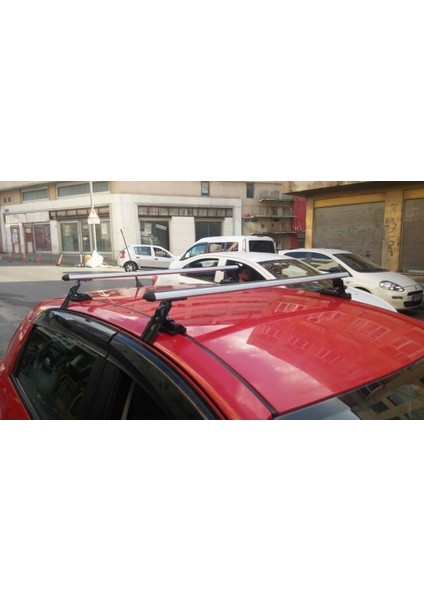 Renault Megane 2 Hb ( 2003-2010) Alüminyum Oluksuz Tip Port Bagaj Tavan Çıtası Ara Atkı Barı Kapıdan Sıkıştırmalı