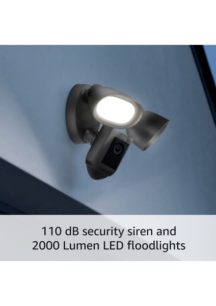 Floodlight Cam Wired Pro Kuş Bakışı ve 3D Hareket Algılama, Grafit