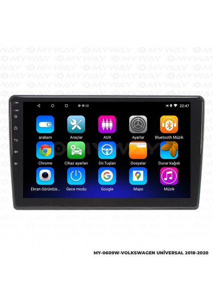 Volkswagen Passat Android 12 Multimedya Carplay 2gb RAM+32GB HDD Navigasyon Ekran fiyatları