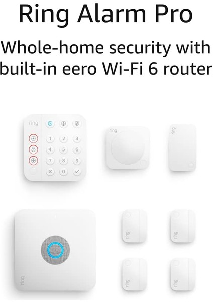 Alarm Pro 8 Parçalı Kit - Dahili Eero Wi-Fi 6 Yönlendirici