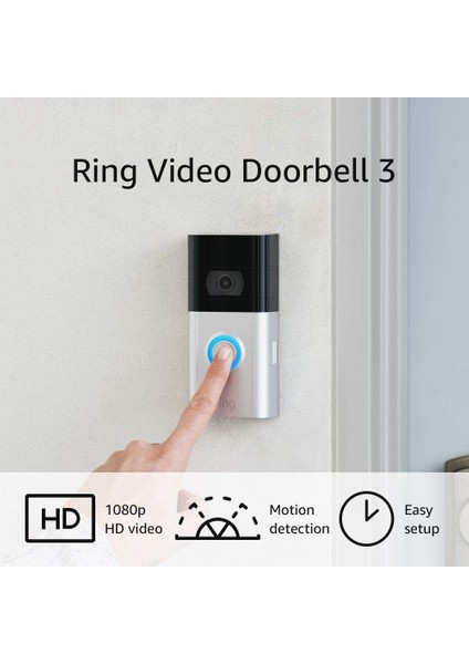 Video Doorbell 3 - Gelişmiş Wifi, Iyileştirilmiş Hareket Algılama