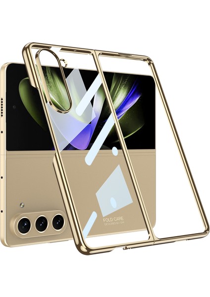 Samsun Galaxy Z Fold 5 Kılıf Zore Full Camlı Kıpta Kapak