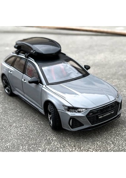 Audi Rs6 1:24 Metal Maket Araba Gri Birebir Wagon