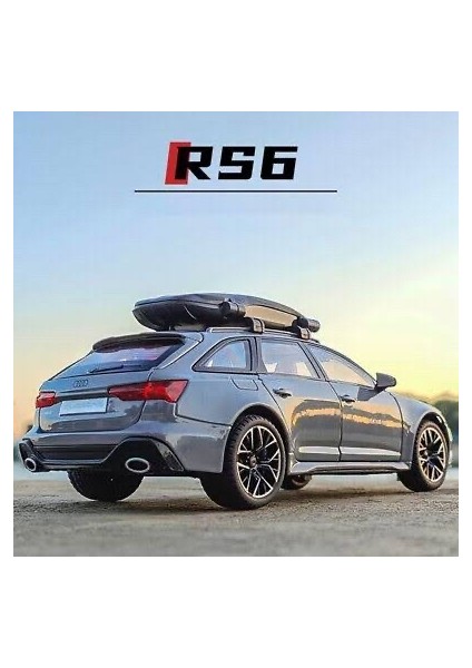 Audi Rs6 1:24 Metal Maket Araba Gri Birebir Wagon