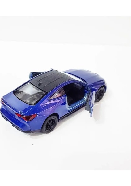 Bmw M4 1:38 Maket Model Araba Mavi