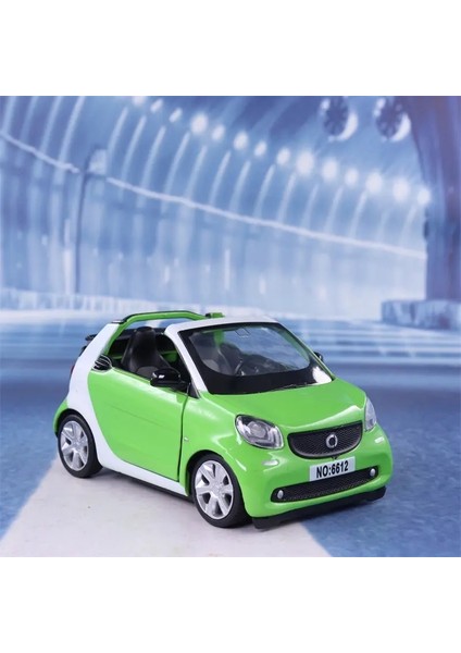 Smart Fortwo Cabrio 1:32 Maket Model Araba Yeşil