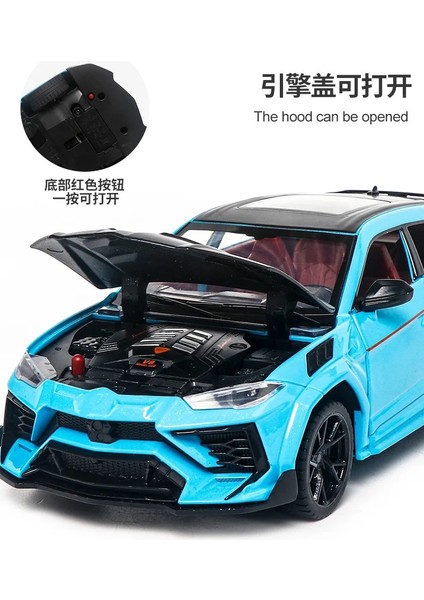 Lamborghini Urus 1:24 Model Maket Araba Mavi