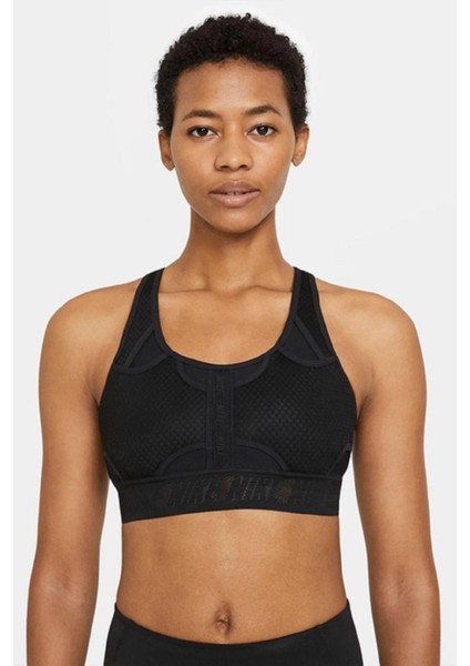 Dri Fit Adv Bra Black Ref Pad Çıkartılabilir Pedli Siyah Sporcu Sütyeni Bra