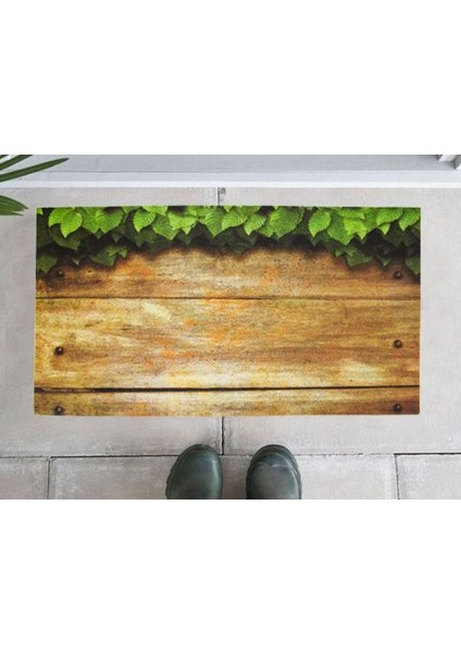 Home Mozaik Kapı Paspası 45X75 Sarmaşık Dekoratif Çok Amaçlı Kauçuk Taban
