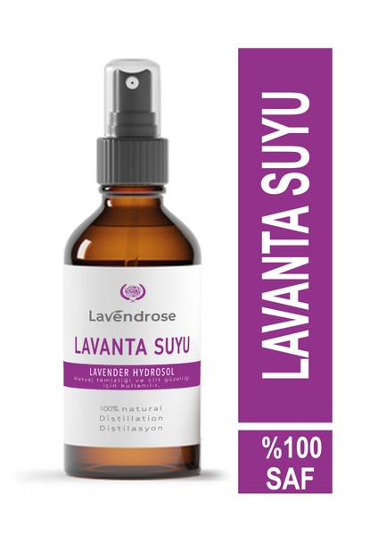 Lavanta Suyu 100ML - Yıpranmış Saçlar Için %100 Doğal Saç Bakım Spreyi