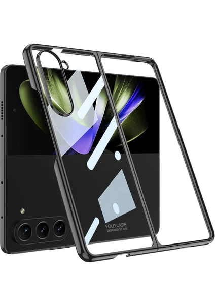 Samsung Galaxy Z Fold 5 Kılıf Premium Camlı Kapak Kamera Korumalı Tam Uyumlu Ince Yapılı