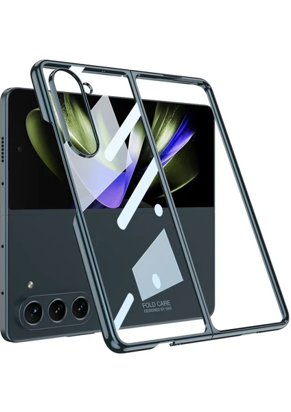 Samsung Galaxy Z Fold 5 Kılıf Premium Camlı Kapak Kamera Korumalı Tam Uyumlu Ince Yapılı