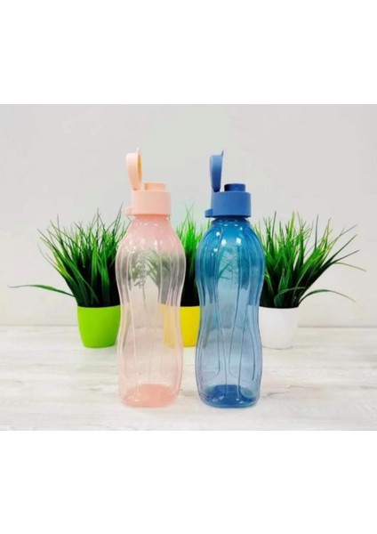 500 ml Eco Su Şişesi 2'li Mavi Pembe